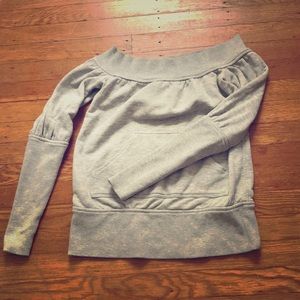 Norma Kamali off the shoulder sweatshirt